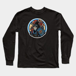 Samurai Warrior Design Long Sleeve T-Shirt